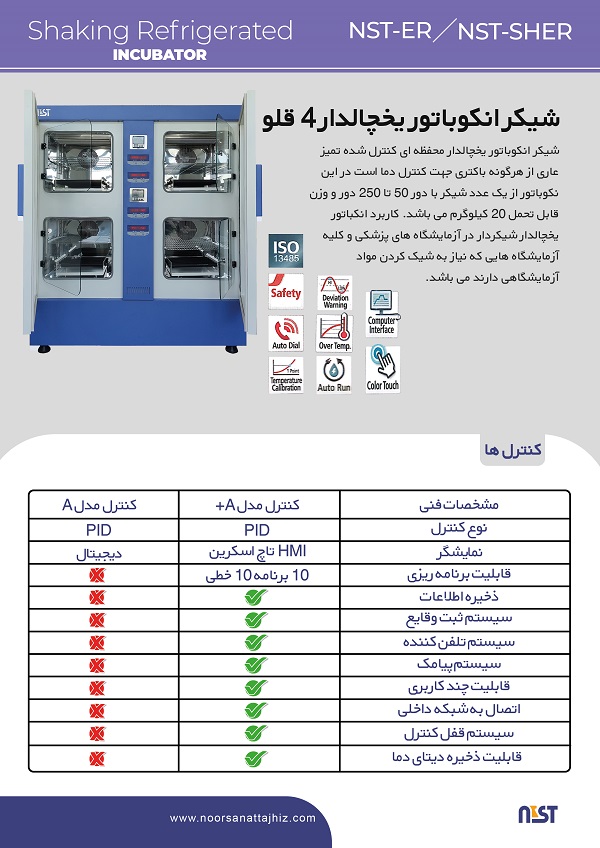 فروش شیکر انکوباتور یخچالدار 600 لیتری چهار قلو