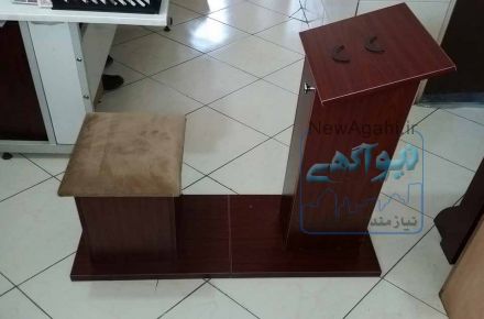 عرضه کننده میز و صندلی نماز نشسته در اصفهان صندلی نماز تمام ام دی اف میز و صندلی نماز کمد دار