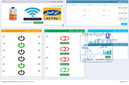 کنترلر هوشمند پیامکی اینترنتی