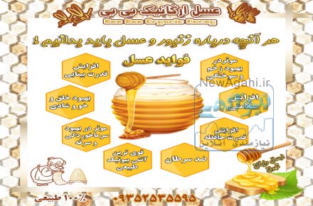 فروش عسل طبیعی و ارگانیک بی بی (عسل دیابتی)