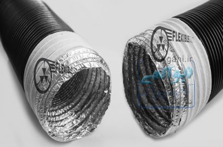 کانال خرطومی فلکسیبل با عایق الاستومری با برند تجاریFlexible Duct